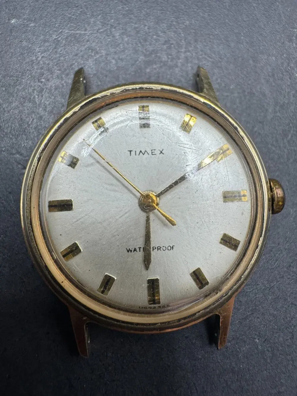 1968 Vintage Timex Marlin Manual Wind 11642468 Gold Tone Waterproof No Band